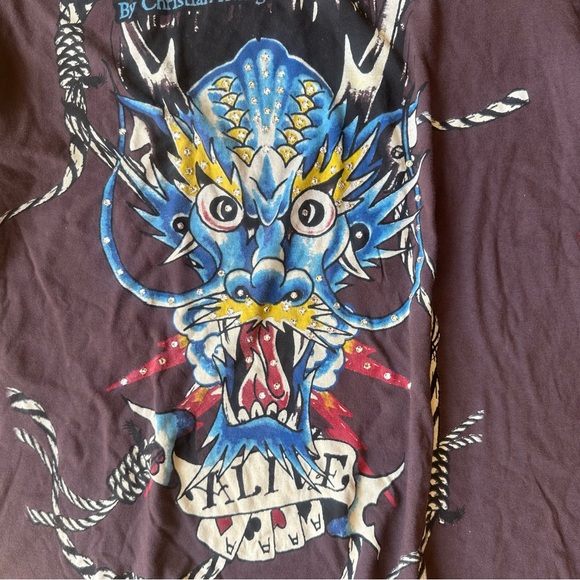 NWT Ed Hardy Tee Shirt with Rhinestones - Picture 5 of 6